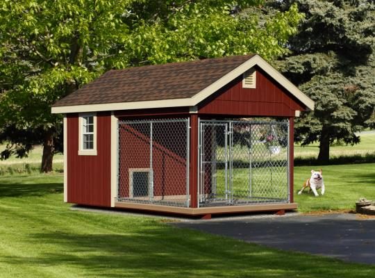 insulated dog kennels and runs 8x12 elite red