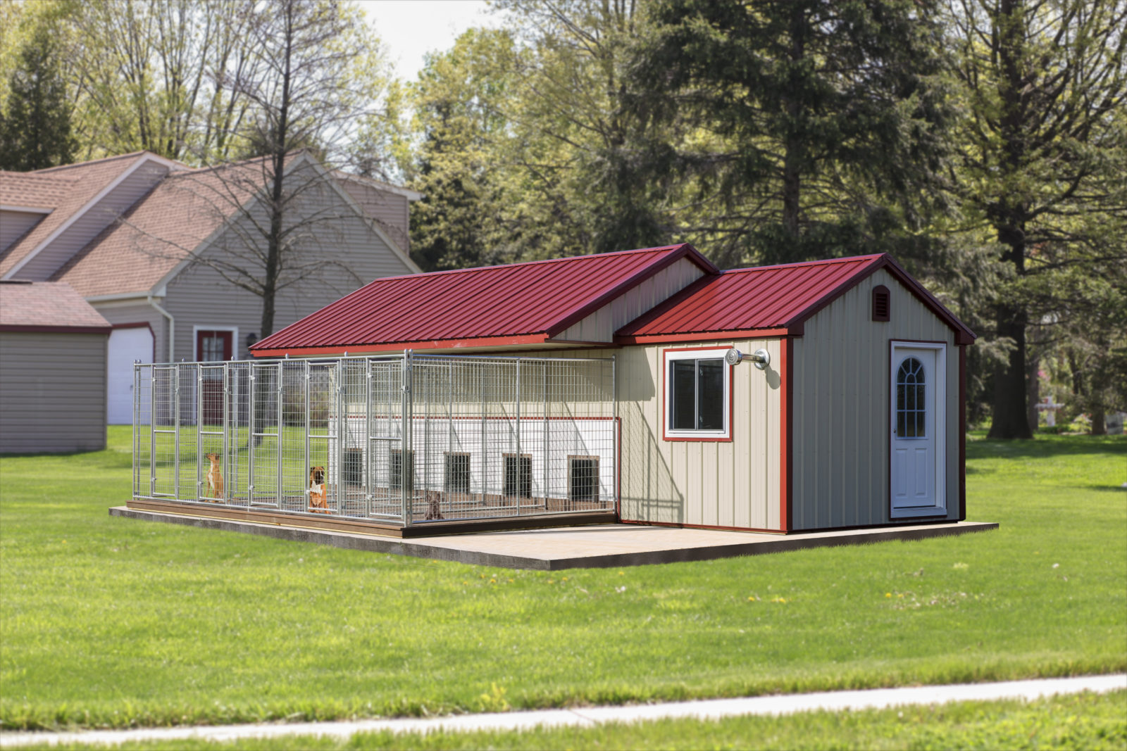 dog kennels for groomers 10x28 traditional 5 box