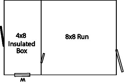8x12 amish dog kennel floor plan