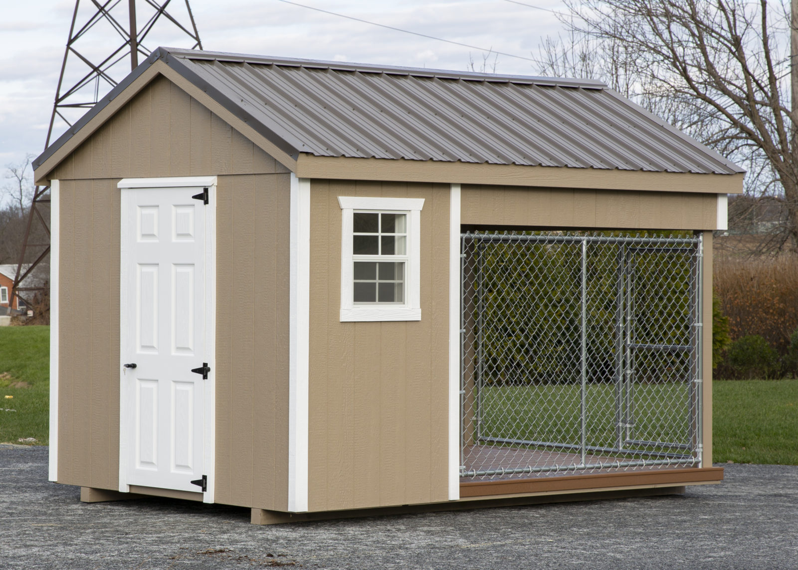 8x12 Outdoor Dog Kennel with Run