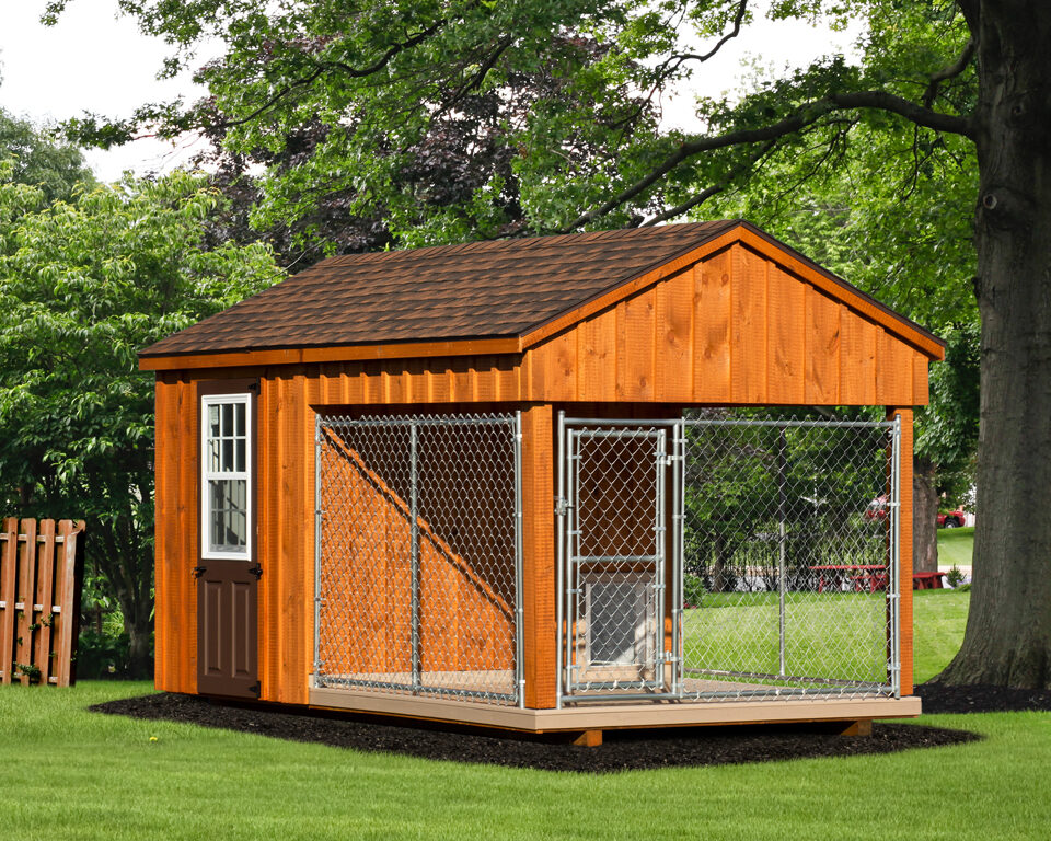 8x14 brown prefab small dog kennels for sale in pa