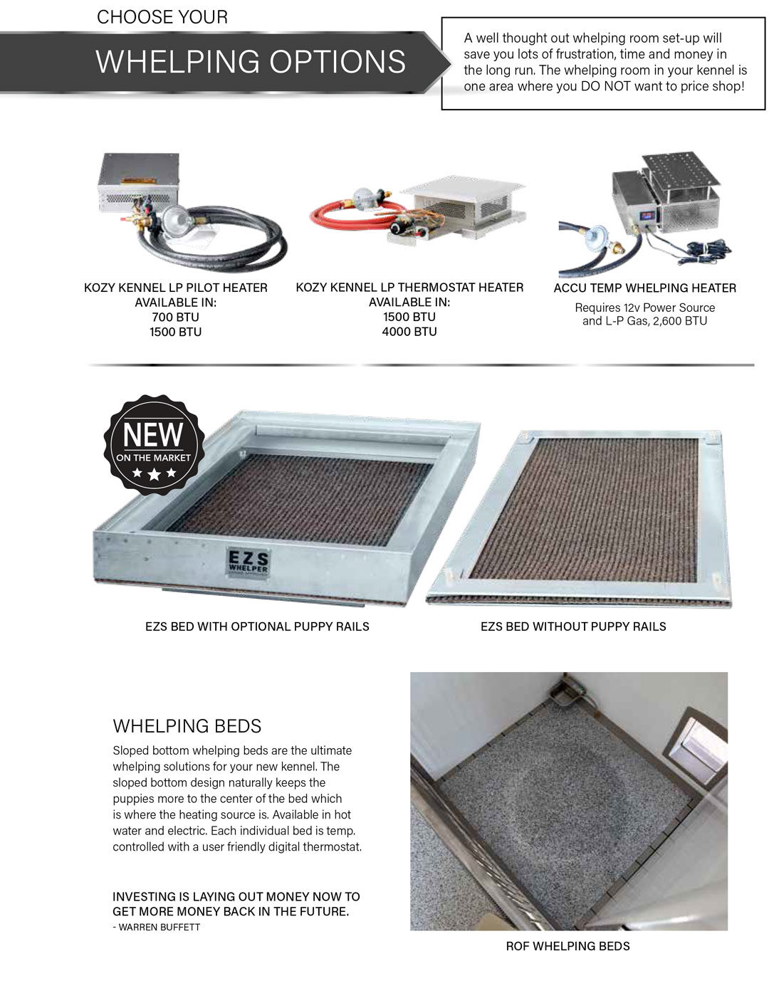 dog kennel whelping options pg52
